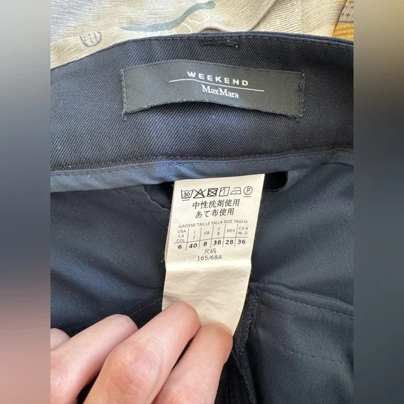 MAXMARA WEEKEND Stretch wool trousers